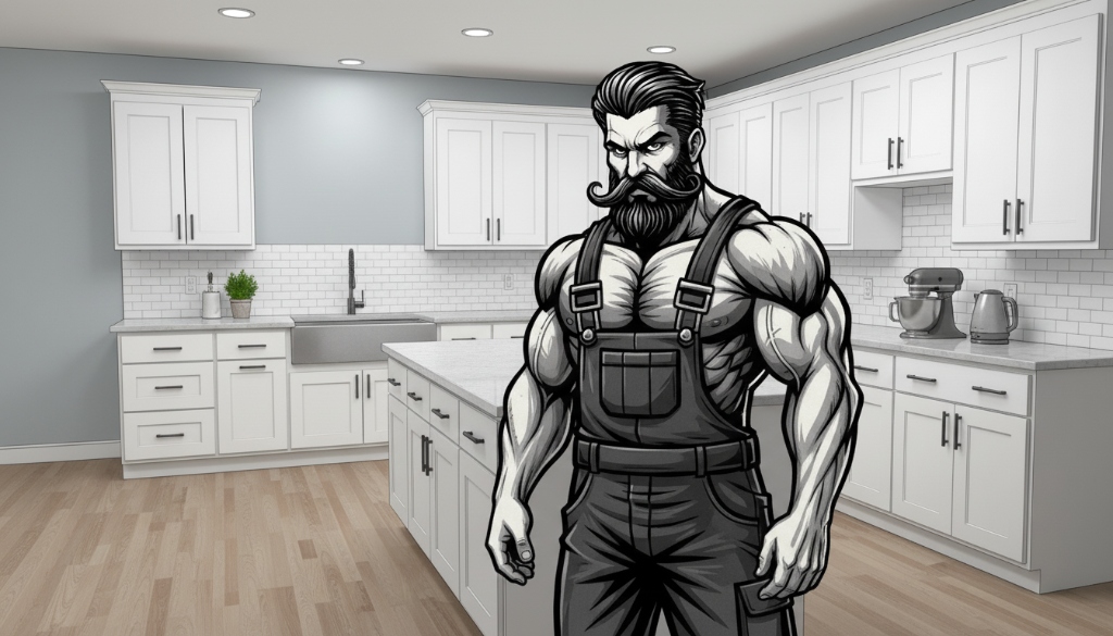 Beast Mode Contracting in a finished kitchen